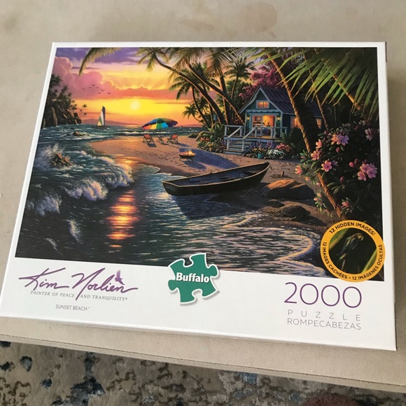 Kim Norlien Sunset Beach Puzzle - Picture 1 of 3
